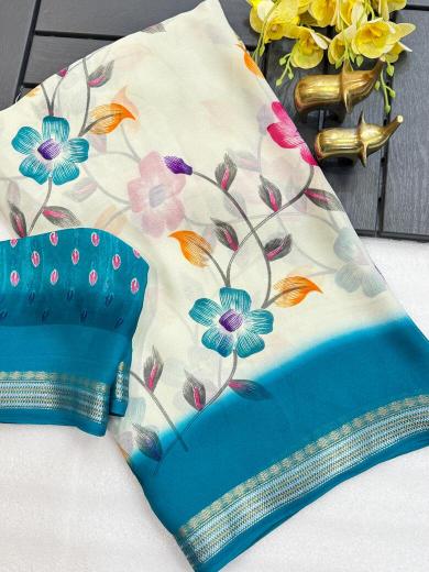 Vastrangan brush print wholesale saree centre